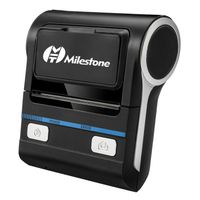 Imprimante Bluetooth portable Milestone MHT-P8001 80 mm (avec 3 rouleaux de papier d'impression et étui de protection)