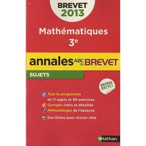 Annales Brevet Achat Vente Pas Cher