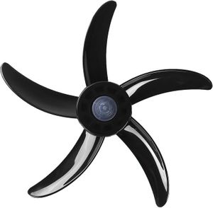 VENTILATEUR Noir Noir Pale de Ventilateur Plastique Pale Rechange pour Ventilateur de Table Ventilateur sur Pied Noir Trou 0.8cm Noir 48 cm