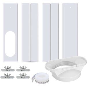 Kit De Joint De Fenêtre Pour Climatiseur Portable - Tuyau 15 Cm De Diamètre - Longueur Réglable Jusqu'à 152,4 Cm - PVC 2 Mm - Étanchéité Améliorée
