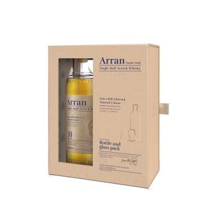 WHISKY BOURBON SCOTCH ARRAN 10 ans coffret 2 verres - Whisky Single Malt