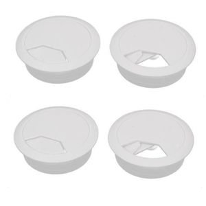 80 mm Solide Bureau Plastique Oeillet brun table Câble Tidy Wire trou Housse Vendeur Britannique