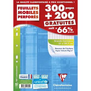 Feuilles Grands Carreaux Cdiscount Beaux Arts Et Loisirs Creatifs
