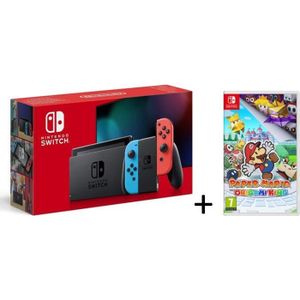 CONSOLE NINTENDO SWITCH Nintendo Switch Rouge/Bleu Néon 32Go [Nouveau modè
