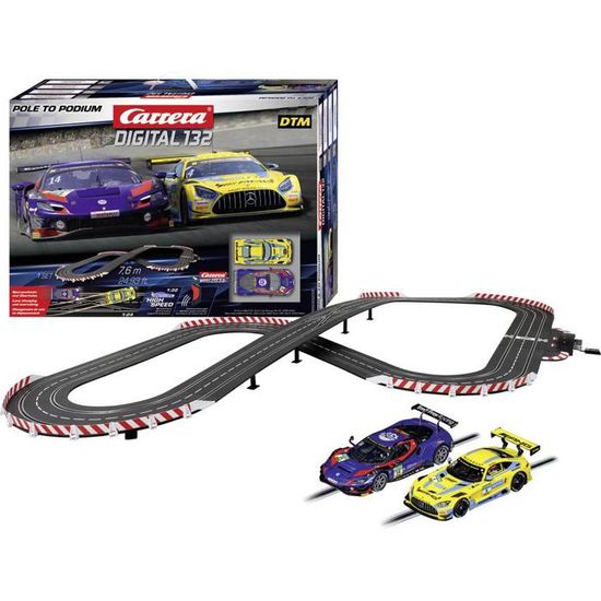 Circuit Voitures SPEED ONE – Piste De 10 M Avec 2 Loops, 4 Voitures Et Compte-tours