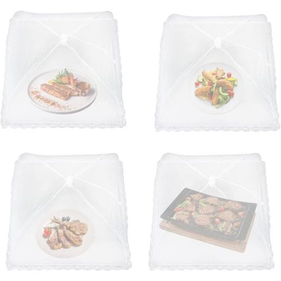 Cloche Alimentaire Pliable En Maille - Anti-Mouches Et Insectes, Pour Repas En Extérieur, 12 Ou 18 Pouces