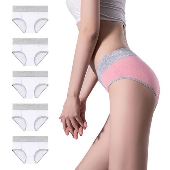 Lot De 6 Strings Taille Haute Wealurre - Sans Couture, Respirants