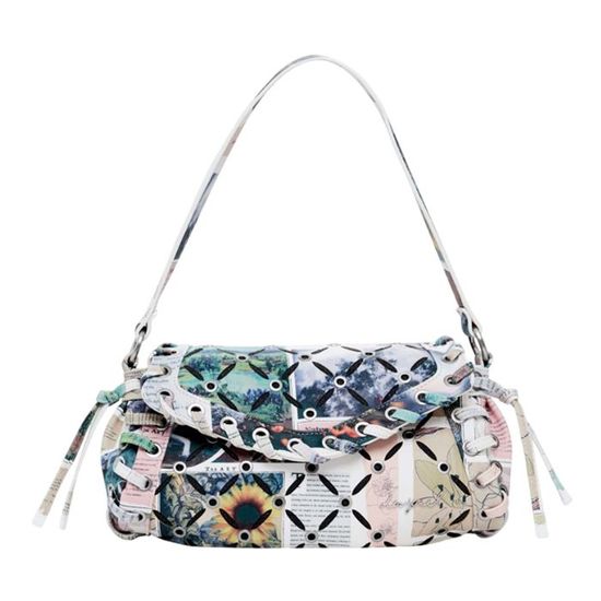 Sac J. Renee Soirée – Or Brillant Multicolore, Bandoulière Chaîne, état Neuf