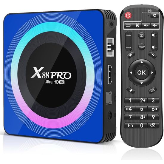 Android TV Box X13 - Android 13 4Go RAM 64Go ROM RK3528 8K WiFi 6 BT5.0 - Smart TV Ultra Fluide
