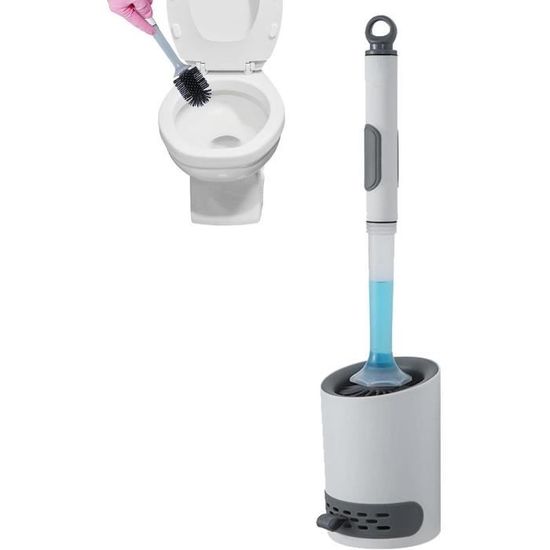 MSV Brosse Wc avec support MDF Inox Manila - Bricolage