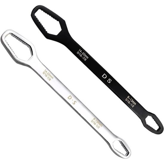 QKURT Clé à Pédale Vélo Double Face 15/16/17 Mm – Outil Multifonction Acier Carbone Antidérapant Pour VTT, BMX, Vélo De Route