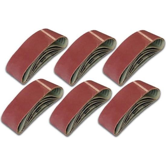 25 bandes abrasives 75x457 ponceuse à bande grain 40220 bande abrasive