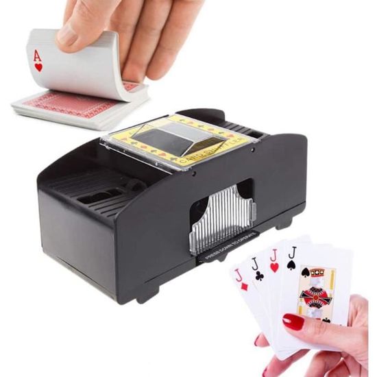 Mélangeur De Cartes électrique – Pour 1 à 2 Jeux – Rechargeable – Silencieux – Modes Automatique Et Manuel