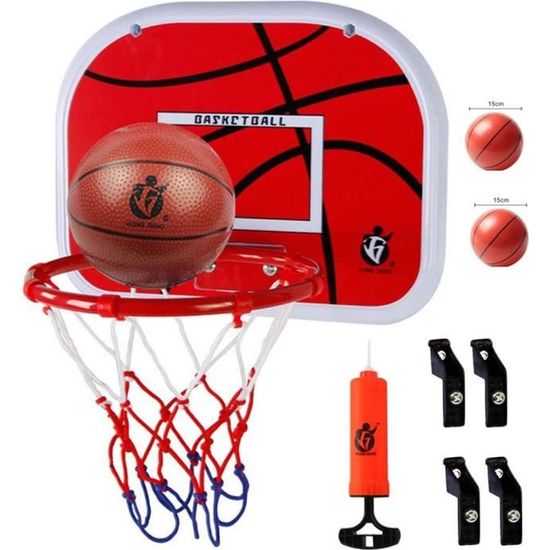 Panier Basket Enfant avec Jeu Flechette,2 in 1 Balles Collantes et Mini  Basket-Ball,Double Face Sécurité Sport,Jeu Intérieurs-Orange