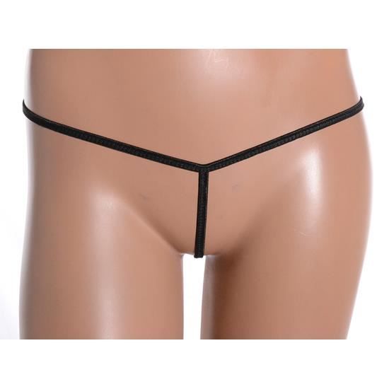 Mini string minimaliste ficelle noire TAILLE UNIQUE lingerie féminine -  Achat / Vente Mini string minimaliste fi - Cdiscount