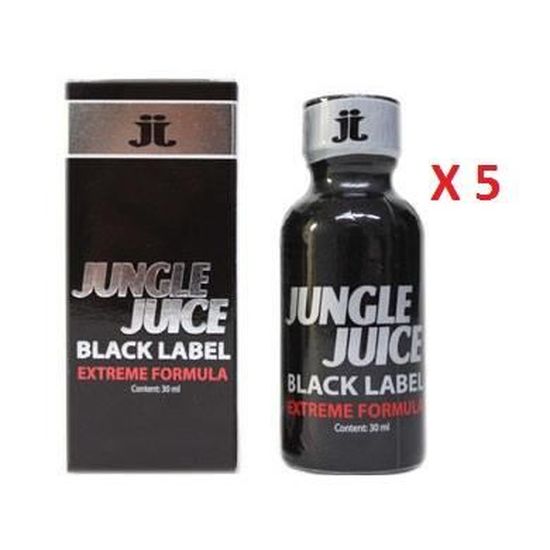Lot 5 Poppers Jungle Juice Black Label 30ml - Achat / Vente ...