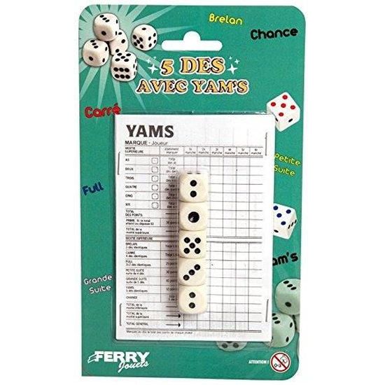 Jeu de Yam's 5 Dés et Fiches de Marque Jeu Société Famille 255