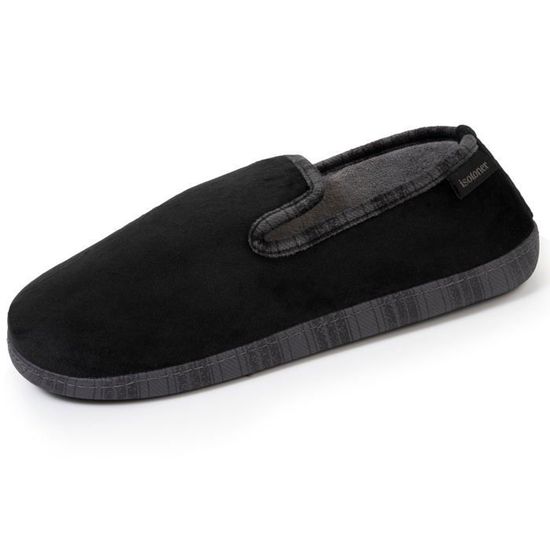 Isotoner Chaussons Homme Ultra Confort - Semelle Mémoire De Forme, Soutien Voûte Plantaire, Doux & Respirants