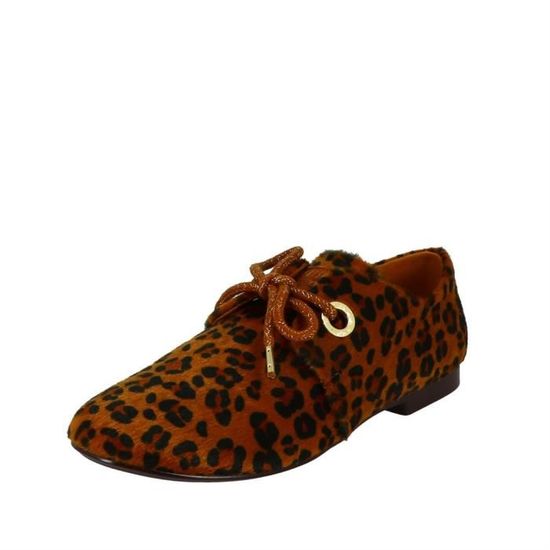 Chaussures l opard Armistice Olympe derby fauve pour femme