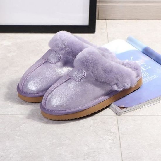 Chaussons En Laine Mouton Et Cuir - Fait Main, Naturellement Antibactériens, Tailles 3 à 11, Neufs