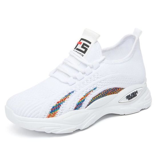 Uhclrr Chaussures De Danse Homme - Baskets Décontractées Respirantes Treillis Tissé, Semelle Souple Fitness (Noir, 44 EU)