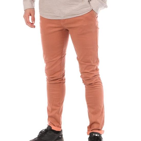 Chino orange 2025 homme
