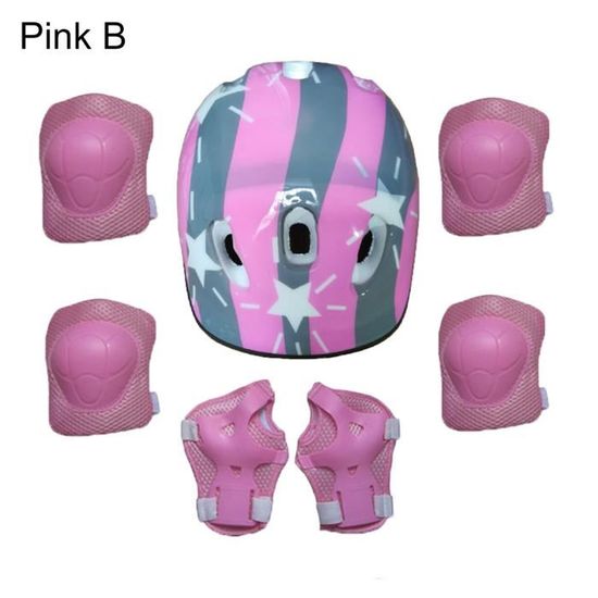 Kit De Protection Roller Enfant 6 Pièces - Genouillères, Coudières, Poignets Avec Sac Mesh