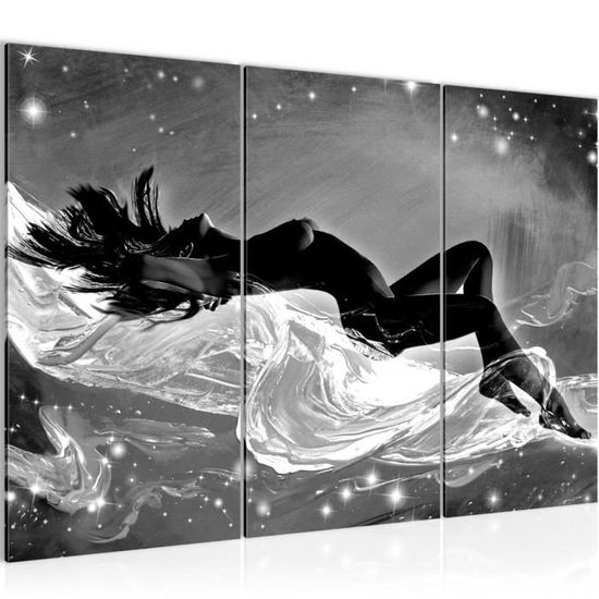 Set De 4 Tableaux Métalliques Minimalistes Femme – Décoration Murale Noir, Style épuré Pour Salon Ou Cuisine