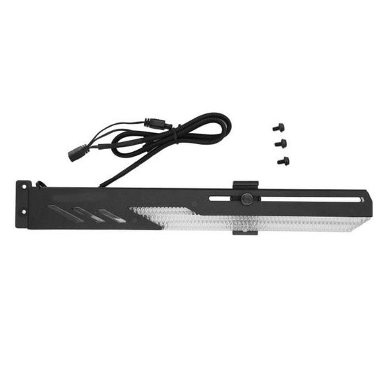 Support GPU En Métal Réglable En Hauteur (65-100 Mm) - Pour Carte Graphique Lourde - Fixation Par Aimant Ou Vis