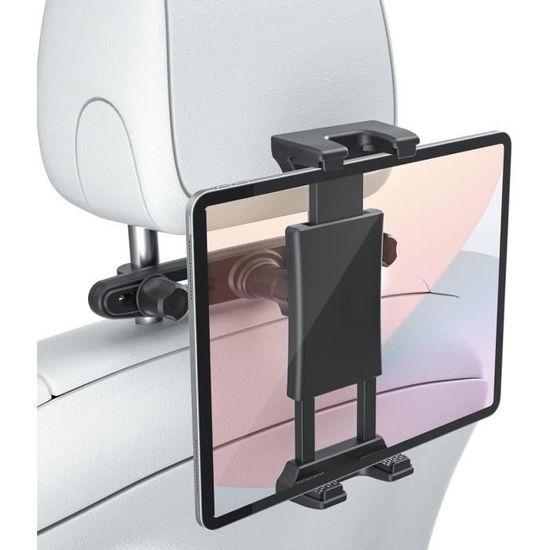 Support Tablette Voiture Pour Appuie-tête – Bras Télescopique, Rotation 360°, Compatible 4,7 à 13 Pouces | Idéal Enfants, Longs Trajets - 8