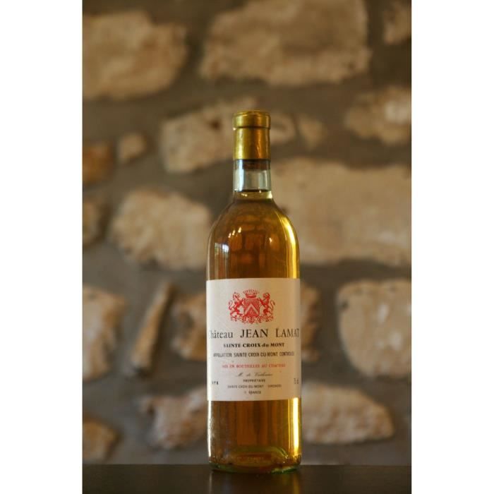 Vin blanc, Sainte Croix du Mont, Château Jean Lamat 1978 Blanc