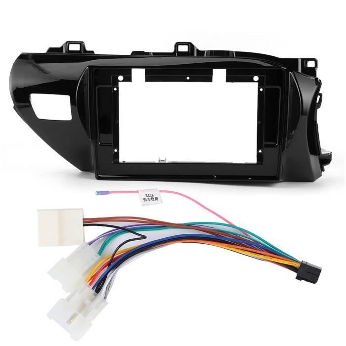 10,1In Panneau De Façade De Radio De Voiture Cadre De Navigation Gps +Cordon D'Alimentation Adapté Pour Toyota Hilux 2014-2019 Rhd 1