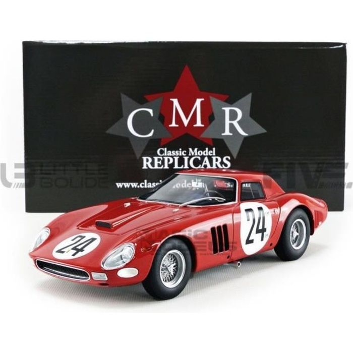 Voiture Miniature de Collection - CMR 1/18 - FERRARI 250 GTO - Le Mans 1964 - Red - CMR078