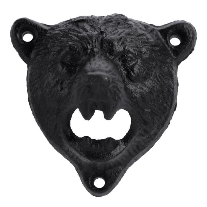 1 Pc fonte ours forme mural bière soda verre bouteille bouchon ouvre cuisine Bar outils chaud