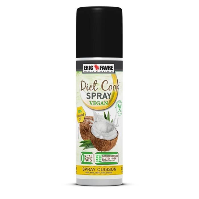 Spray De Cuisson Diet Cook Vegan Coco 0 Calorie 200ml Noix De Coco