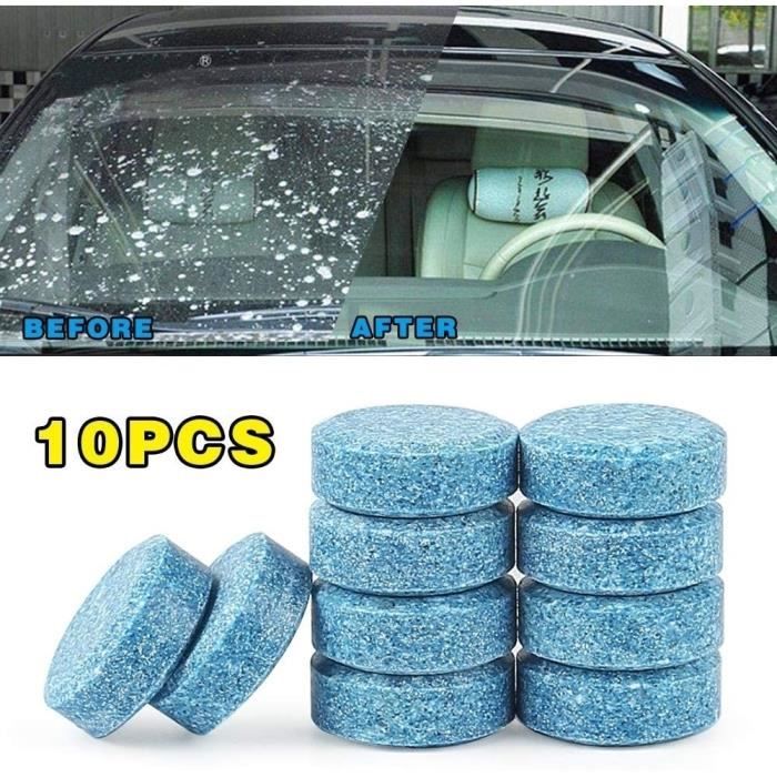 Paperkiddo multifonctionnel 10 pièces comprimé effervescent de voiture pare-brise de voiture comprimés nettoyant solide