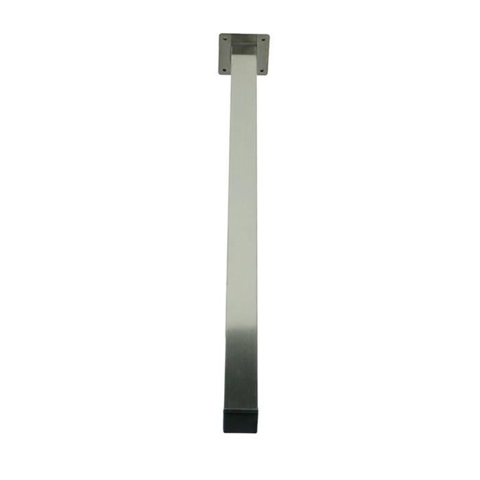 Pied de table INOX brossé - Argent - 40 x 40 x 720 mm