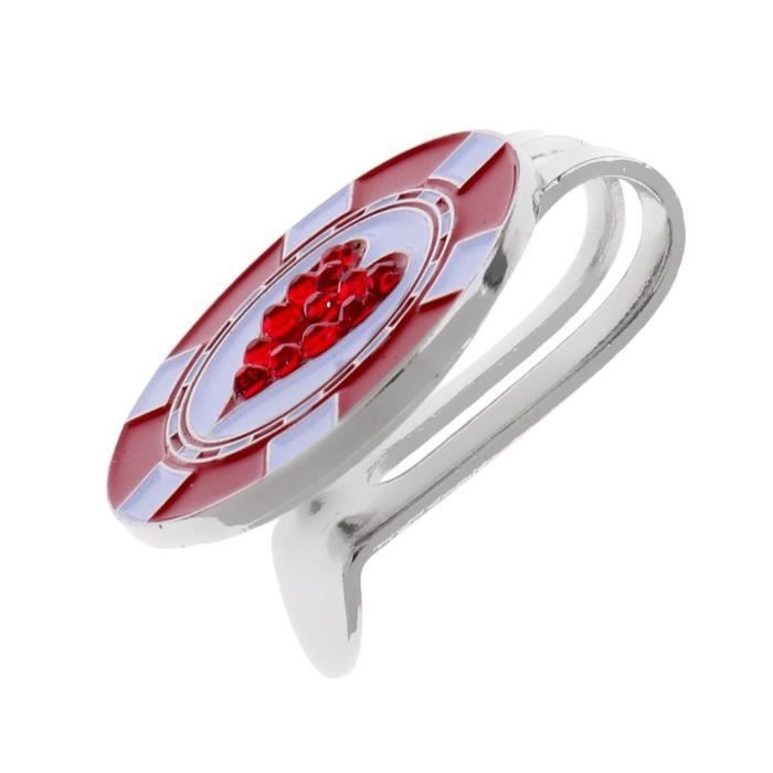 Marqueur Magnétique De Balle De Golf Motif Diamante - Coeur Avec Pince Clip De Chapeau Ceinture De Golf Cadeau Équipement Golf C¿Ur