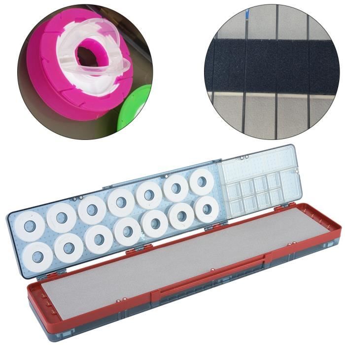 ZJCHAO Boîte de planche d'enroulement de pêche Caisse de rangement d'accessoires de planche d'enroulement de ligne de pêche
