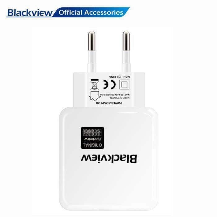 Chargeur Téléphone Adaptateur USB Original Blackview Adapter Portable Charger 5V 2A EU Adapter