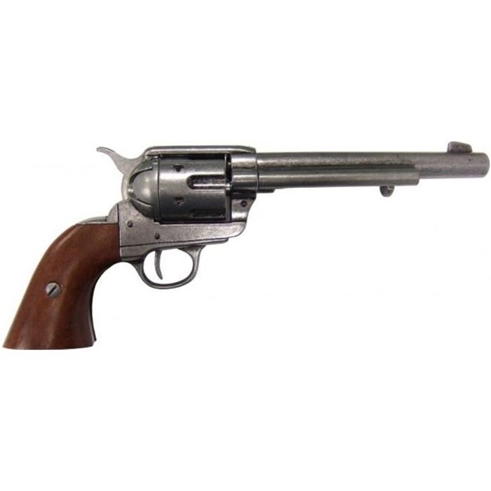 Calibre Peacemaker calibre 45 calibre cavalerie revolver de cavalerie réplique, conçu par Samuel Colt en 1873 en métal et bois,