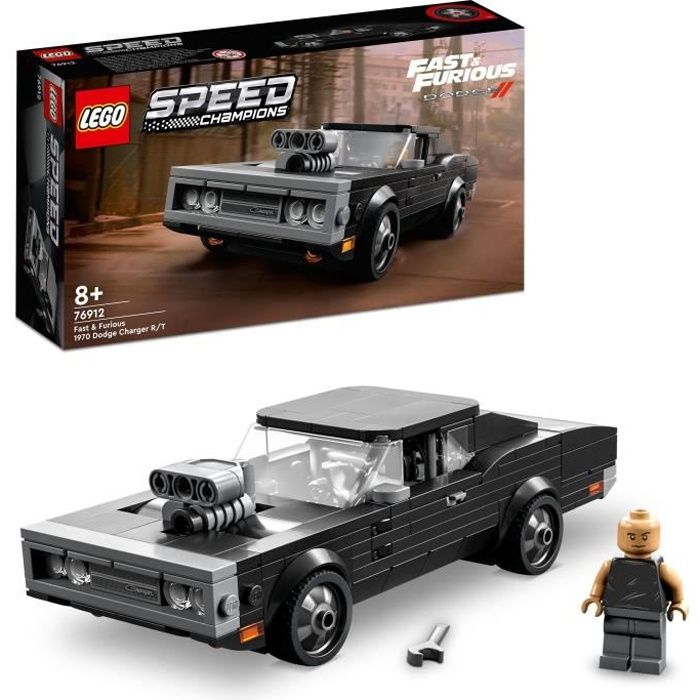 LEGO Speed Champions 76912 Fast & Furious 1970 Dodge Charger R/T, Jouet, Modélisme Voiture