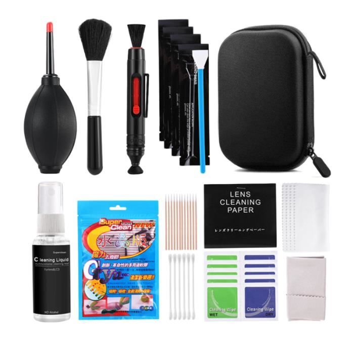 1 ensemble 24 en de dispositifs de nettoyage d'objectif d'appareil photo Kit complet de ENTRETIEN - NETTOYAGE PHOTO - OPTIQUE