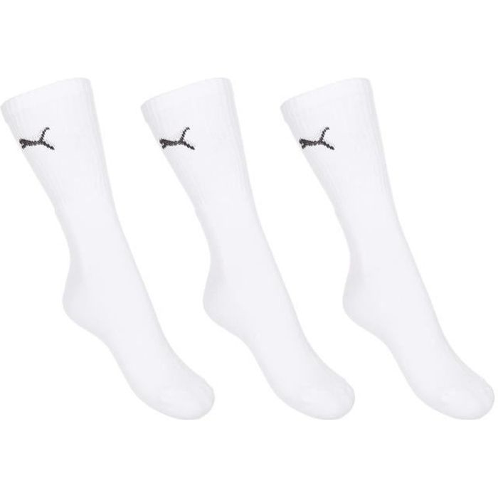 PUMA Chaussettes de tennis Cat x3 - Mixte - Blanc