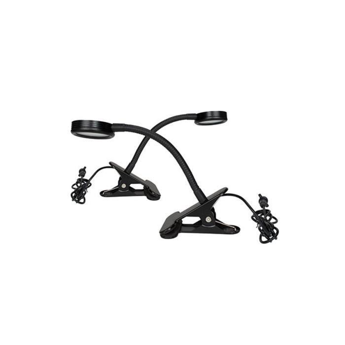 Deux lampes LED pour ardoise trottoir - LP-BL-2 7,5 Noir