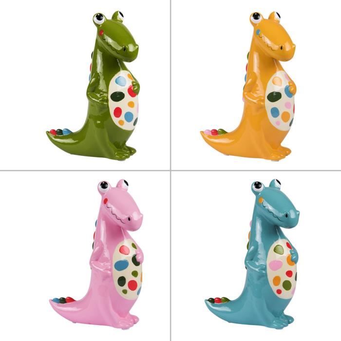 Tirelire dinosaure 18 cm (1 modèle aléatoire) - Table Passion Multicolore