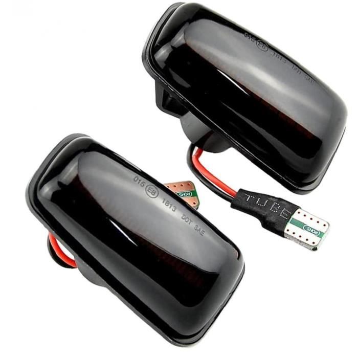 Une paire de feux latéraux pour Peugeot 106 306 406 806 Citroen Berlingo Jumpy Fiat Fender-Color-Noir