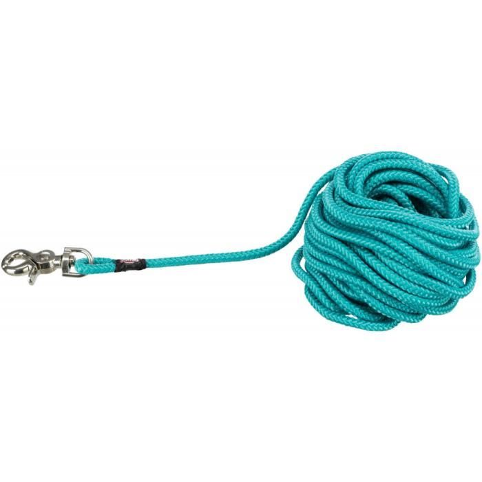 Laisse à pister, ronde sans dragonne, longueur 10 M/ø 6 MM. pour chien.-Trixie 14,000000 Vert