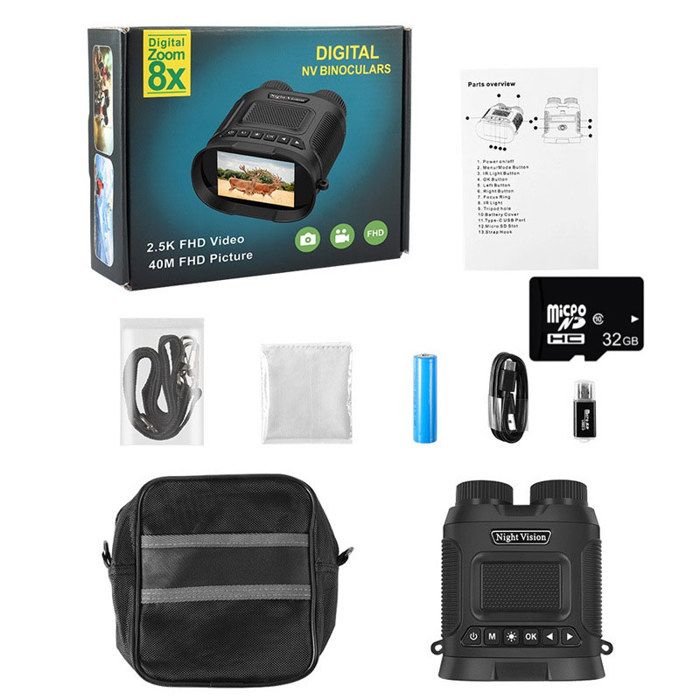 Jumelle optique,Dispositif de vision nocturne à tube infrarouge pour ...