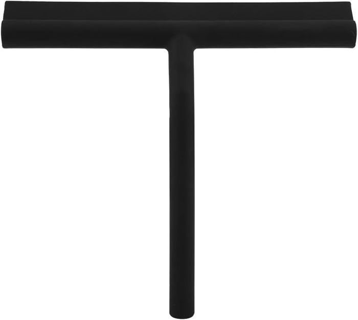 Raclette de douche en acier inoxydable avec crochet adhésif, nettoyeur de porte en verre de salle de bain de 25,4 cm, outil de nettoyage multifonction pour fenêtre, miroir, carrelage et voiture